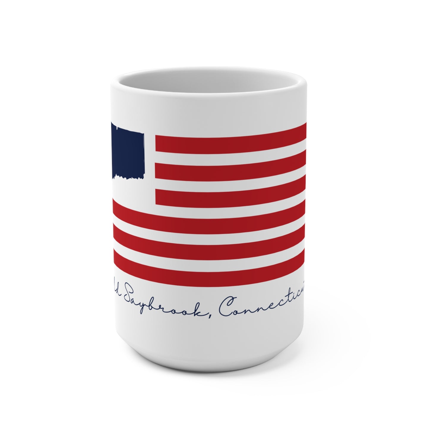 Old Saybrook Connecticut Flag Mug 15oz