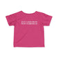 Just a kid from New Fairfield Infant Fine Jersey T-Shirt