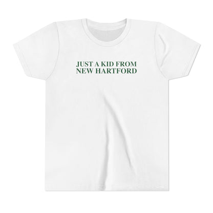 Just a kid from New Hartford Youth Short Sleeve T-Shirt