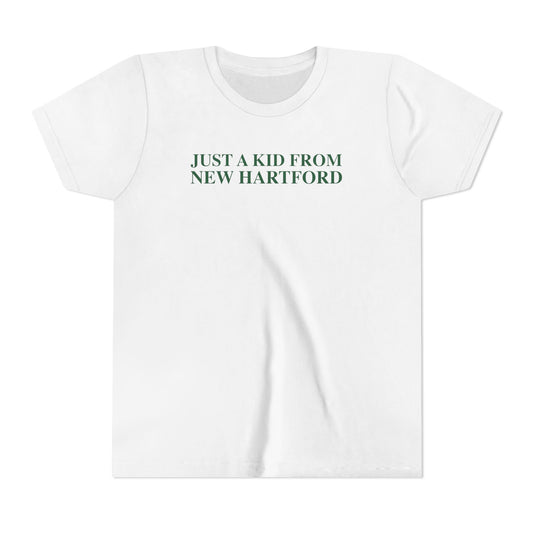 Just a kid from New Hartford Youth Short Sleeve T-Shirt