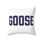 Goose Zip Code Blue & Purple Spun Polyester Square Pillow