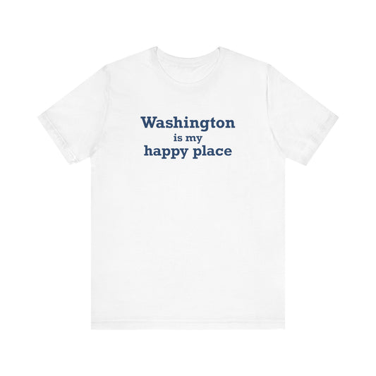 Washington is My Happy Place Jersey Short Sleeve T-Shirt