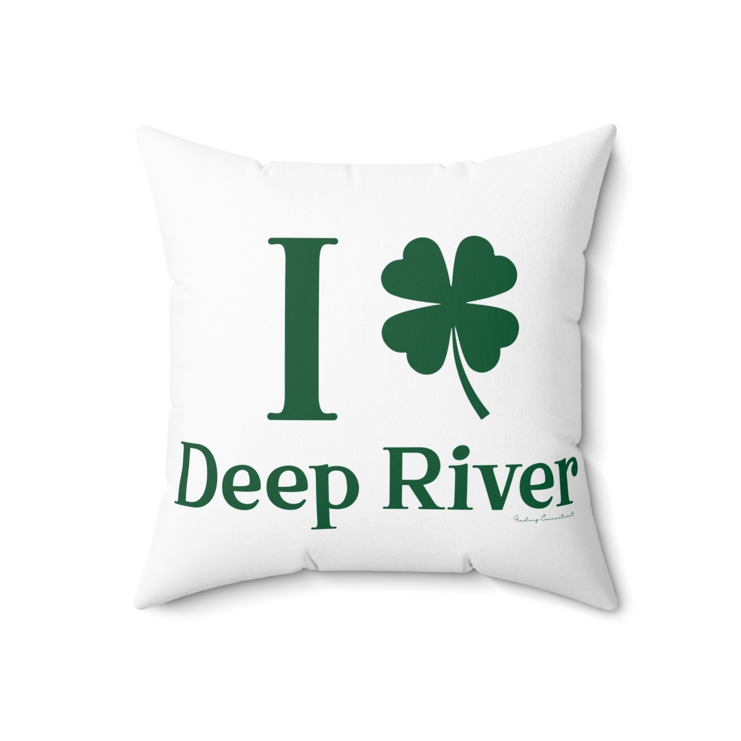 I Clover Deep River Spun Polyester Square Pillow