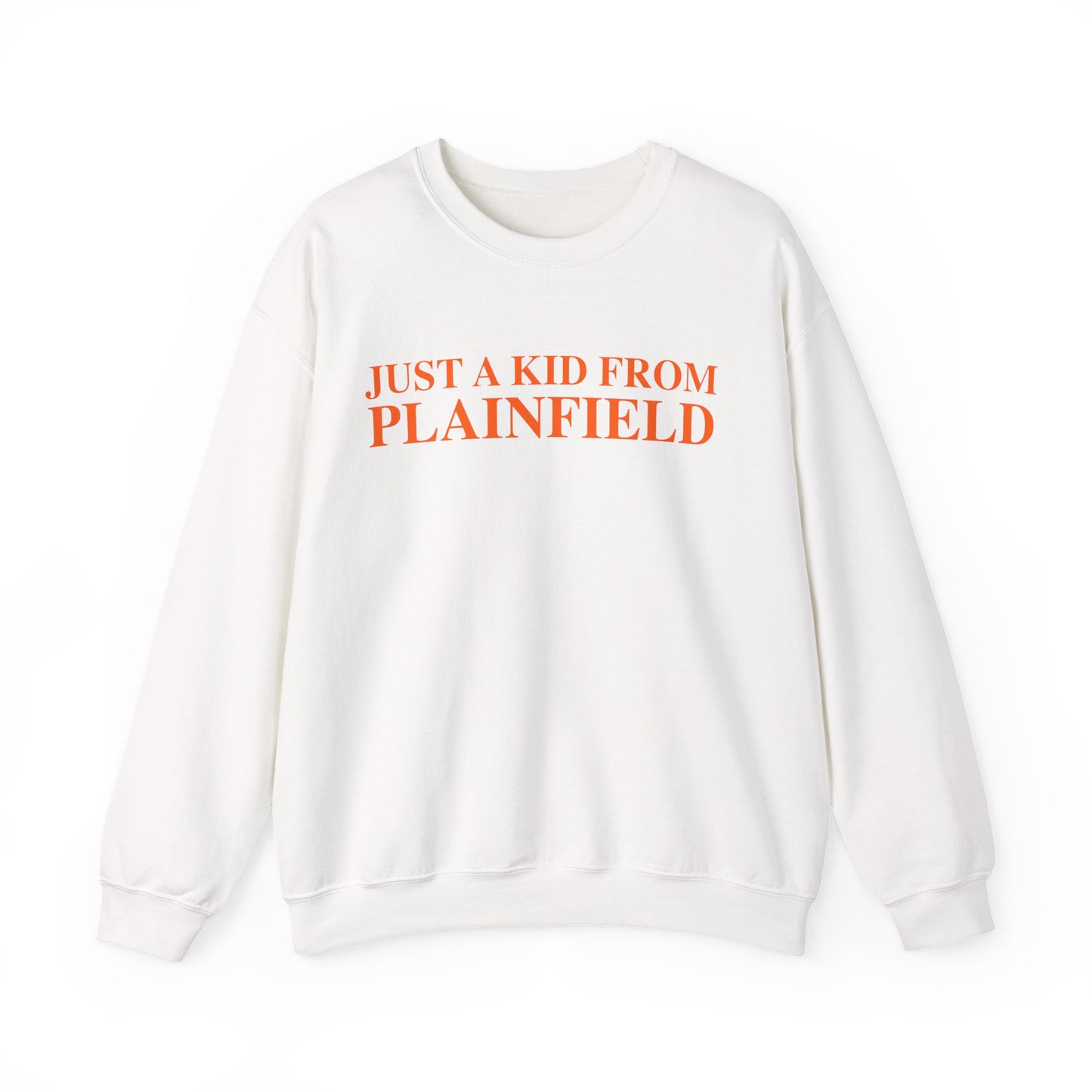 Just a kid from Plainfield Unisex Heavy Blend™ Crewneck Sweatshirt