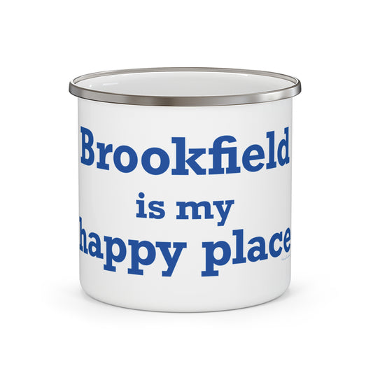Brookfield Is My Happy Place Enamel Camping Mug