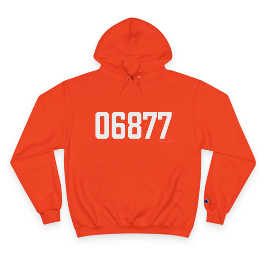06877 Ridgefield CT Zip Code Champion Hoodie Sweatshirt