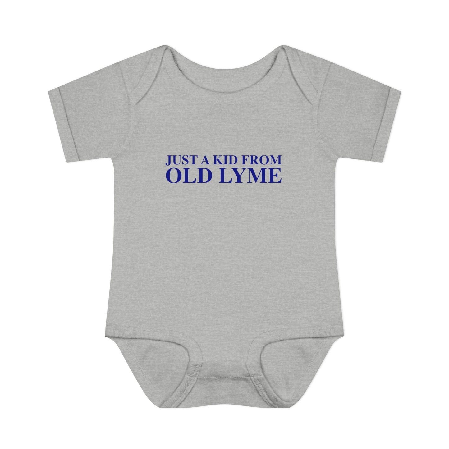 Just a kid from Old Lyme Infant Baby Rib Bodysuit