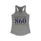 East Lyme 860 Connecticut Women's Ideal Racerback Tank Top