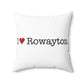 I Heart Rowayton. Spun Polyester Square Pillow