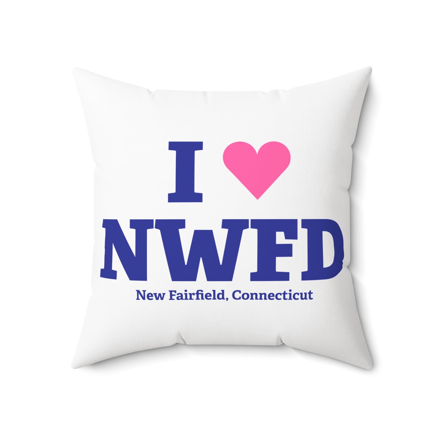 I Heart NWFD Spun Polyester Square Pillow