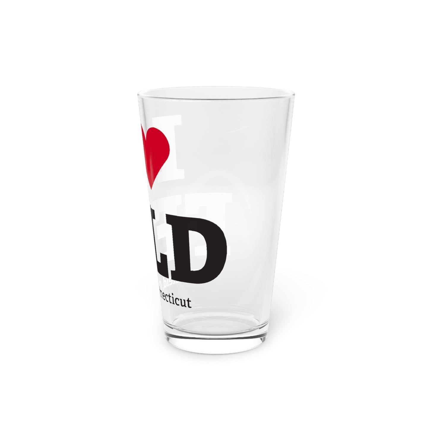 I Heart FFLD Pint Glass, 16oz