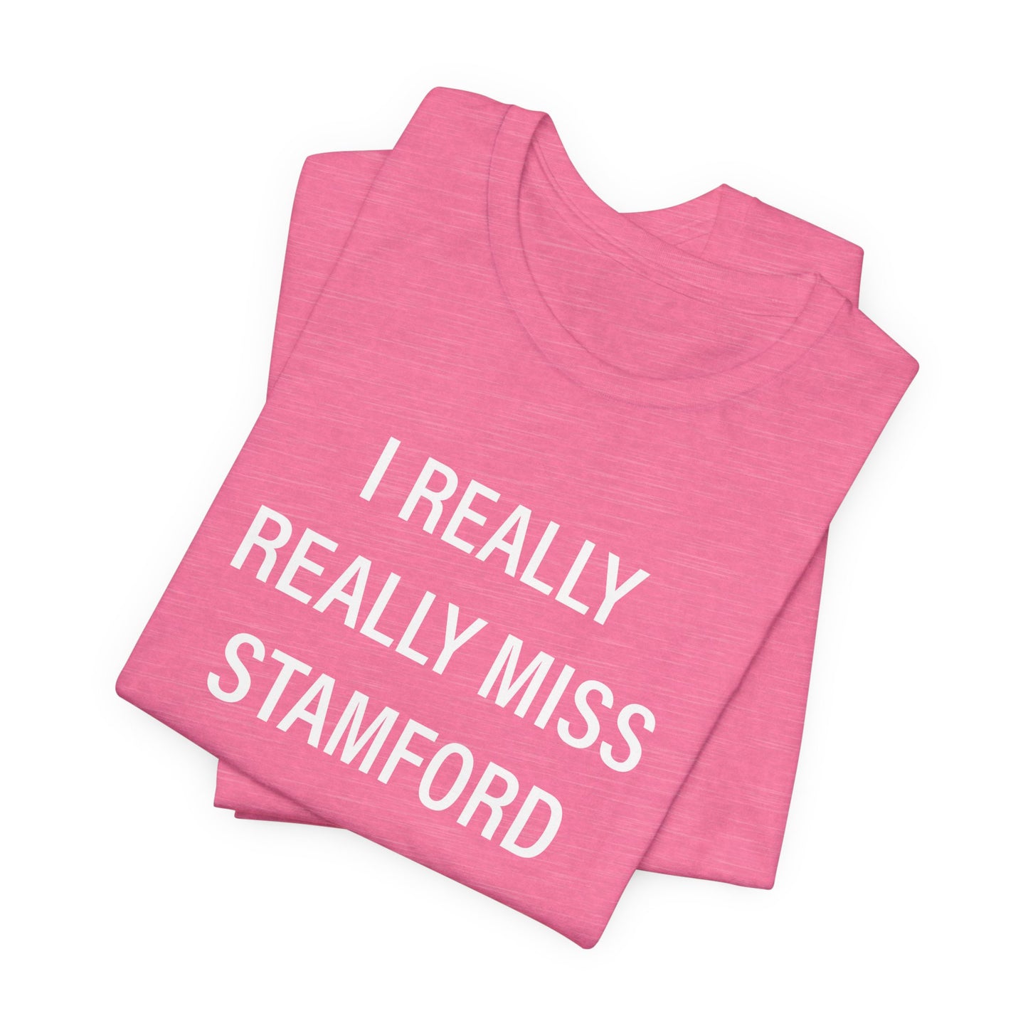 I Really Really Miss Stamford Unisex Jersey Short Sleeve T-Shirt