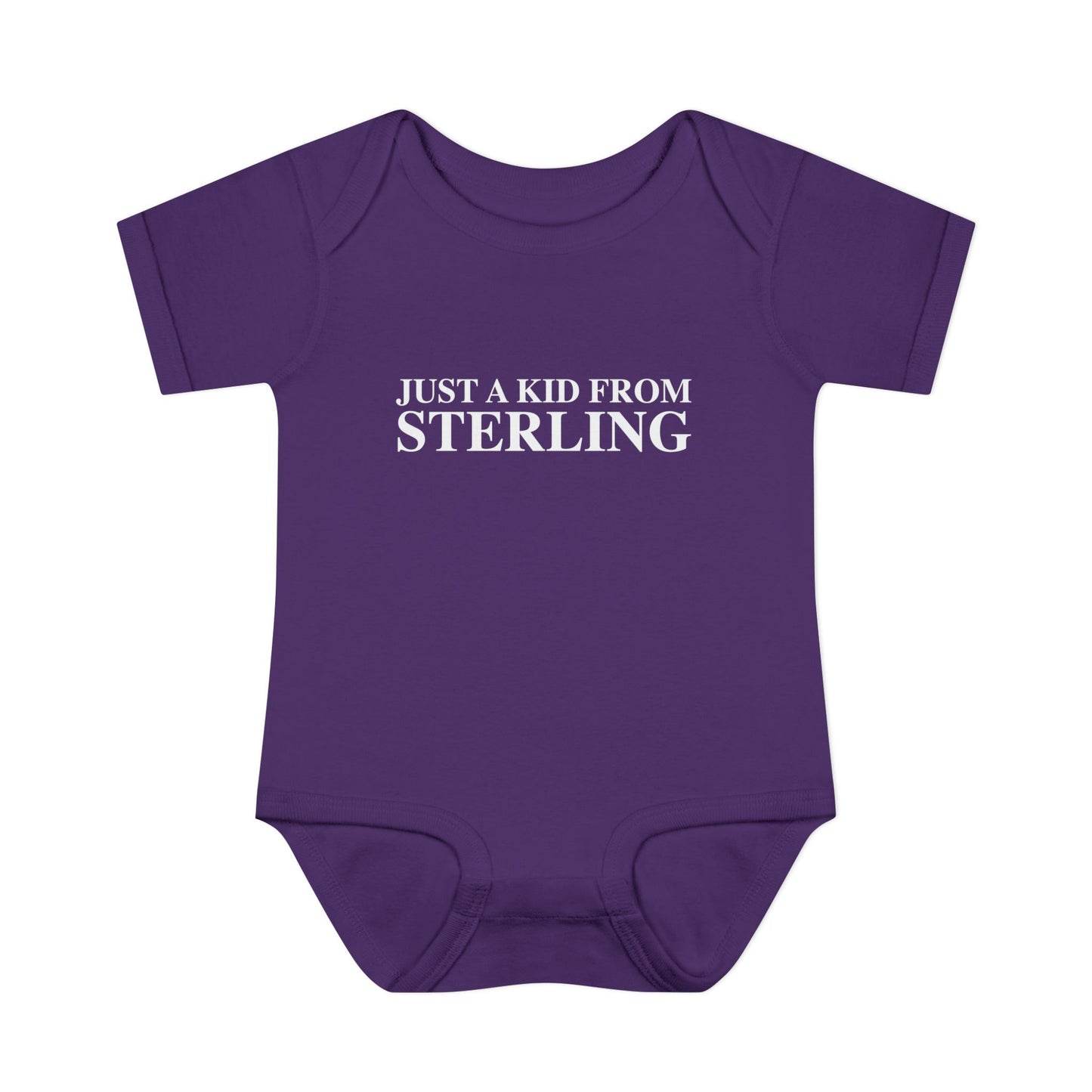 Just a kid from Sterling Infant Baby Rib Bodysuit