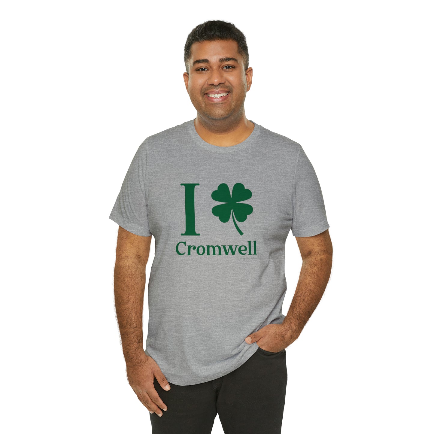 I Clover Cromwell Unisex Jersey Short Sleeve T-Shirt (green)