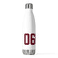 06074 South Windsor Connecticut Zip Code 20 oz Insulated Bottle