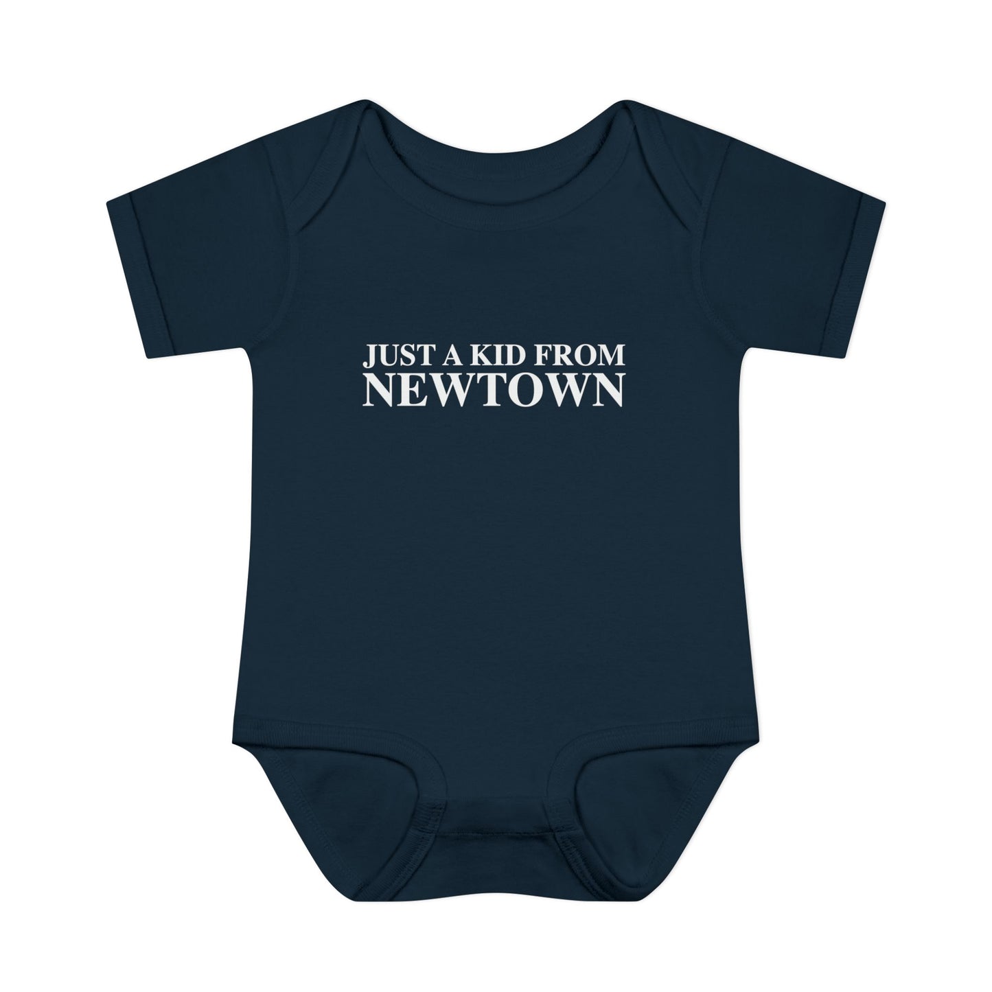 Just a kid from Newtown Infant Baby Rib Bodysuit
