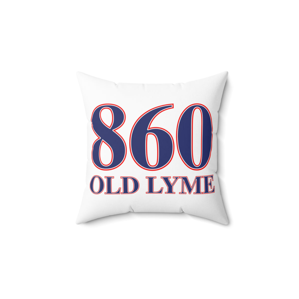 860 Old Lyme Red, White & Blue Spun Polyester Square Pillow