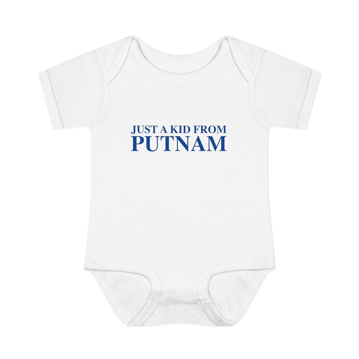 Just a kid from Putnam Infant Baby Rib Bodysuit