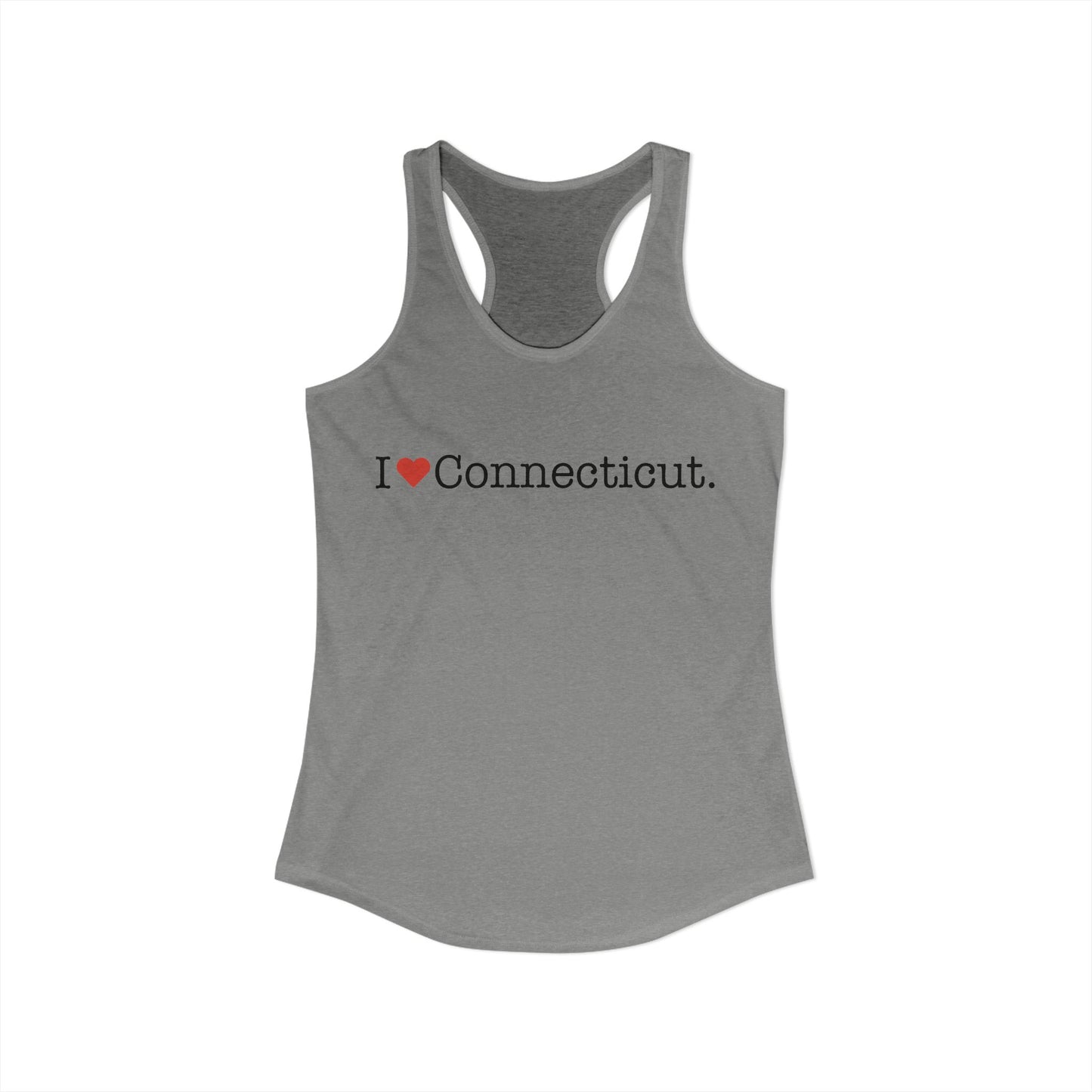 I Heart Connecticut Women's Ideal Racerback Tank Top