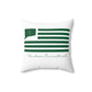 Windsor Connecticut St. Patrick’s Day Flag Spun Polyester Square Pillow