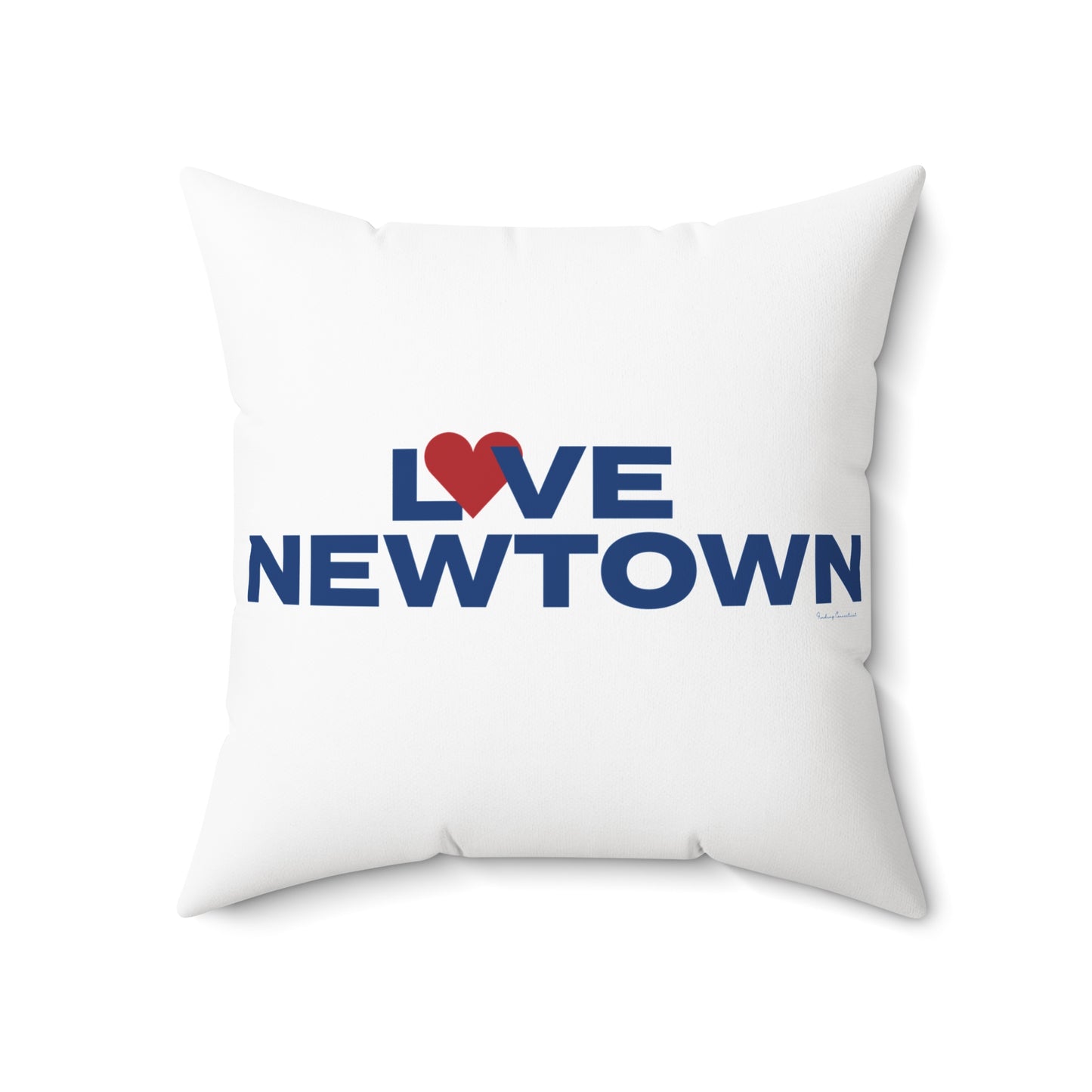 Love Newtown Spun Polyester Square Pillow