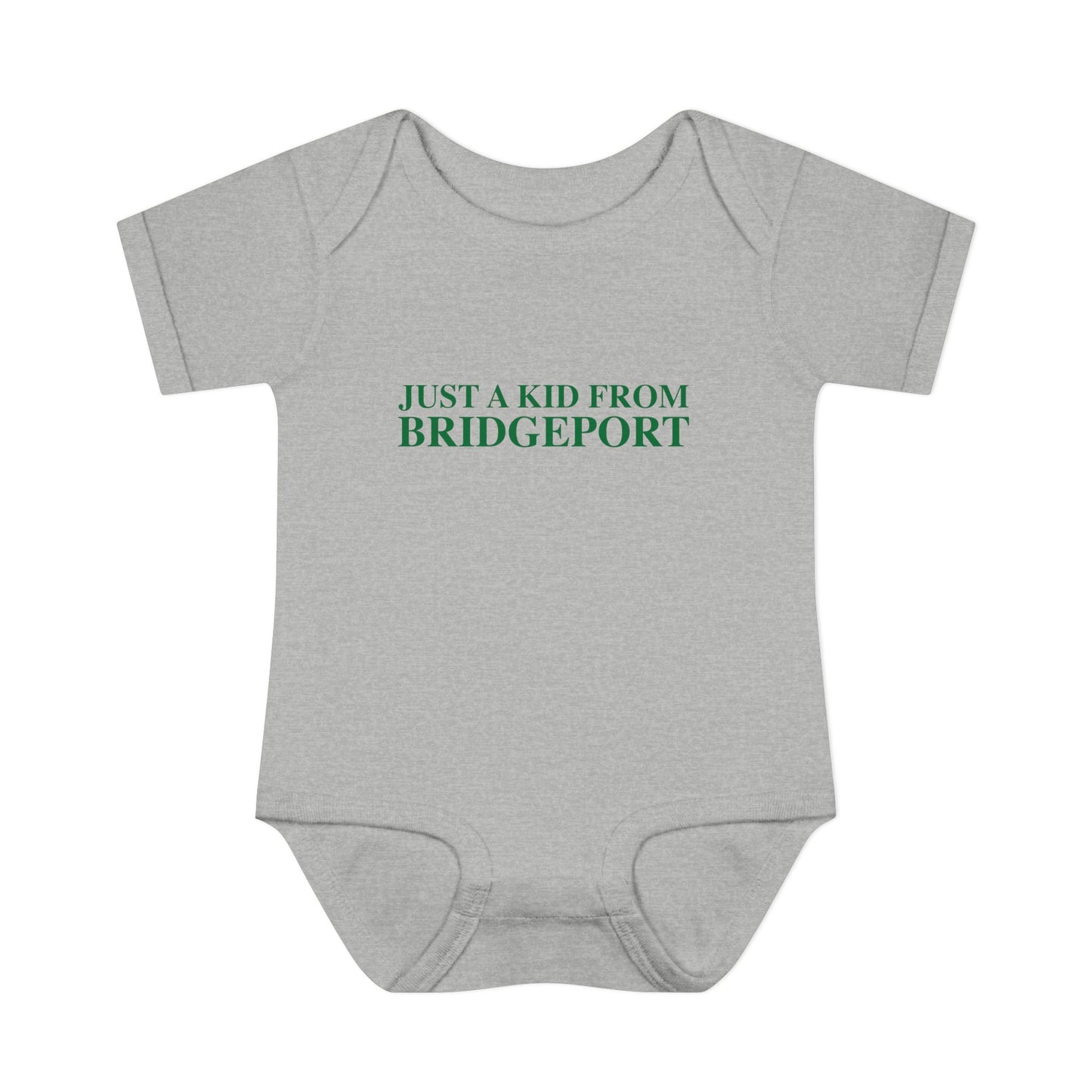 Just a kid from Bridgeport Infant Baby Rib Bodysuit