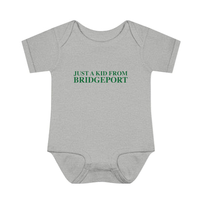 Just a kid from Bridgeport Infant Baby Rib Bodysuit