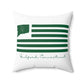 Guilford Connecticut St. Patrick’s Day Flag Spun Polyester Square Pillow