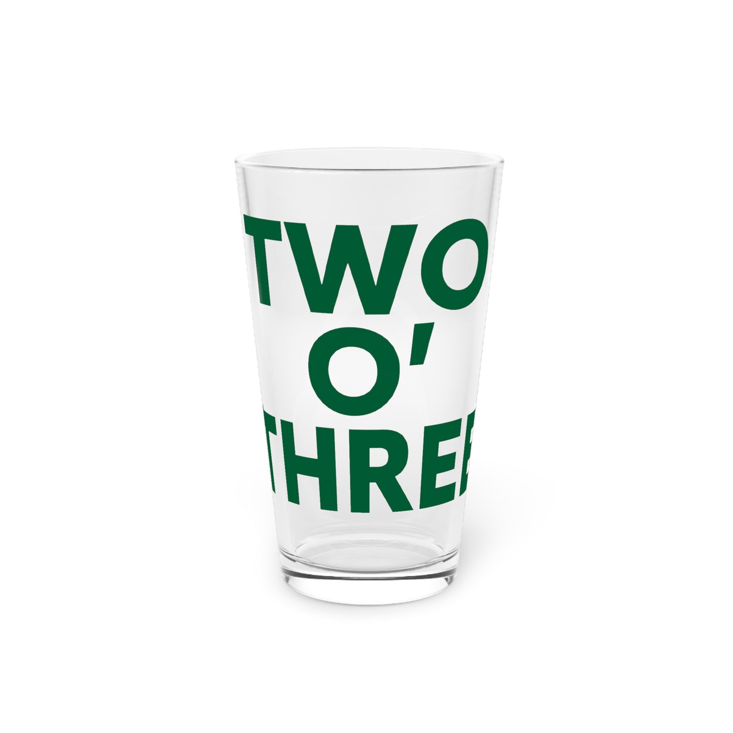 Two O’ Three Pint Glass, 16oz Lucky Green – St. Patrick’s Day