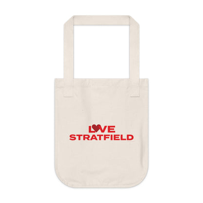 Love Stratfield Organic Canvas Tote Bag
