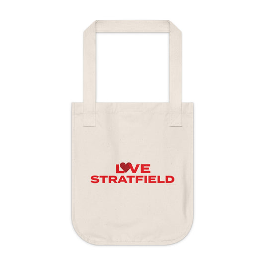 Love Stratfield Organic Canvas Tote Bag