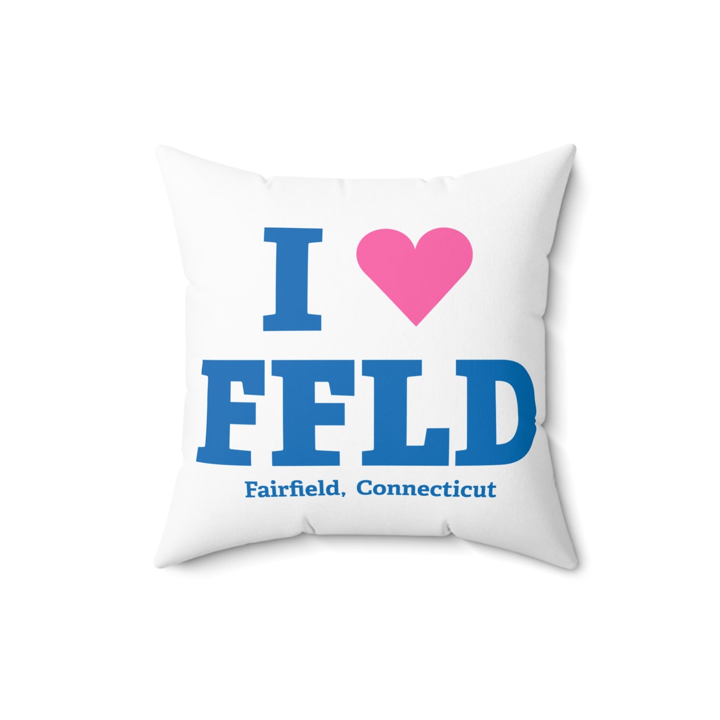I Heart FFLD Spun Polyester Square Pillow