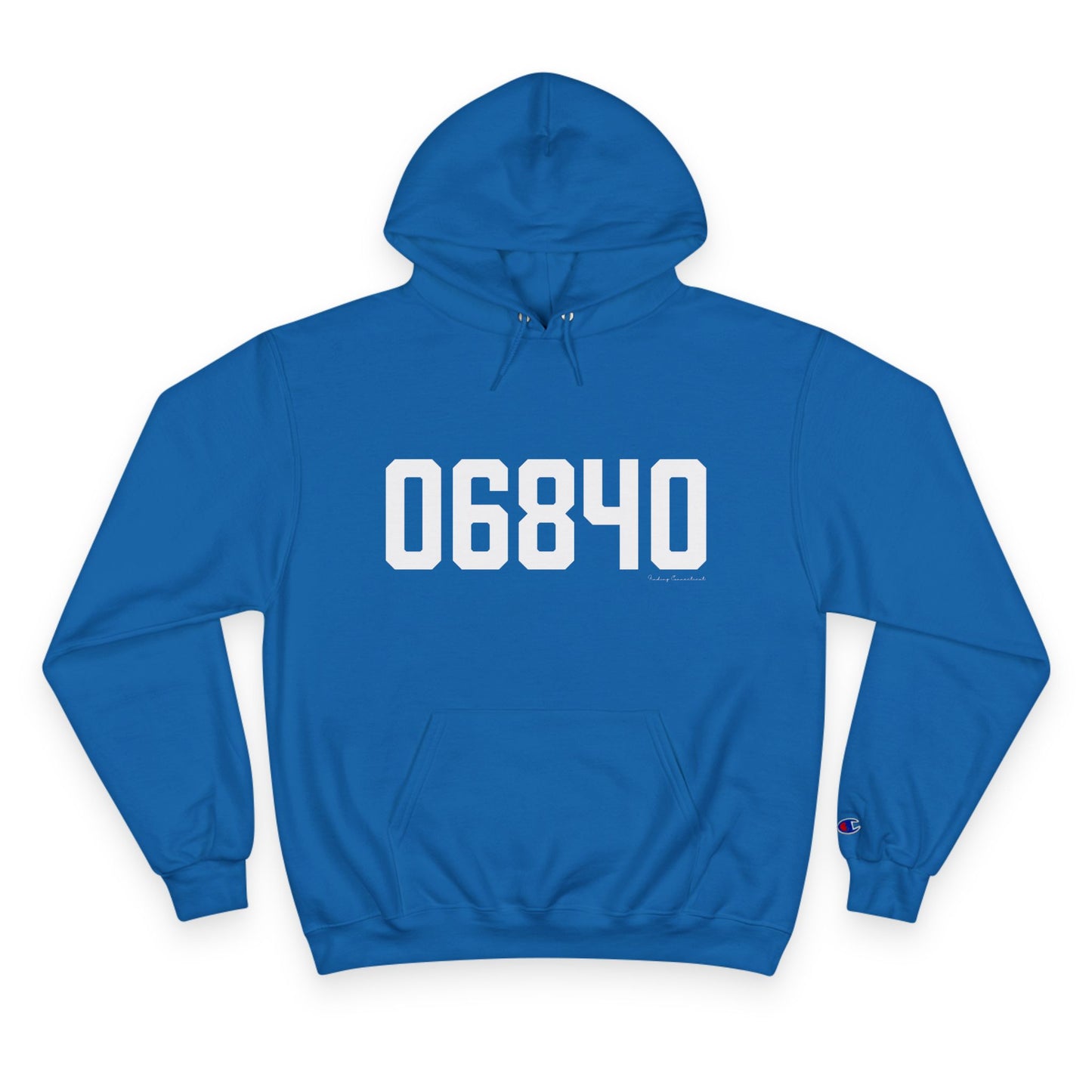 06840 New Canaan CT Zip Code Champion Hoodie Sweatshirt