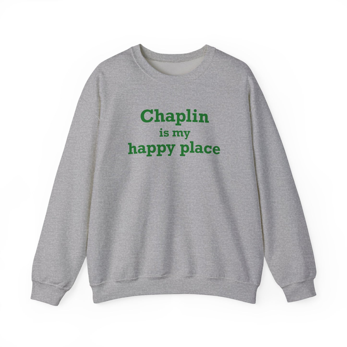 Chaplin is My Happy Place Unisex Heavy Blend™ Crewneck Sweatshirt