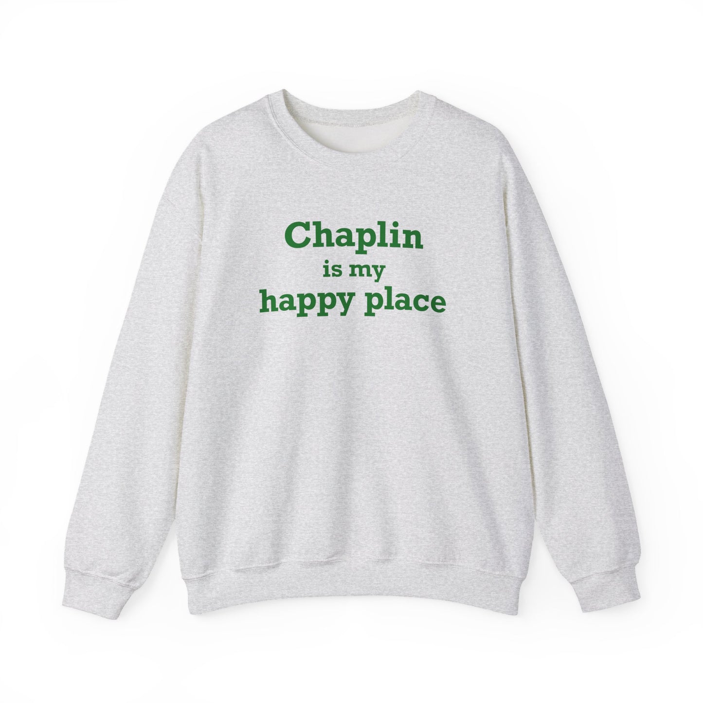 Chaplin is My Happy Place Unisex Heavy Blend™ Crewneck Sweatshirt