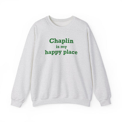 Chaplin is My Happy Place Unisex Heavy Blend™ Crewneck Sweatshirt