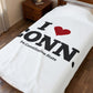 I Heart CONN Velveteen Plush Blanket