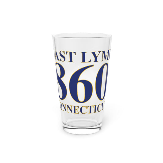East Lyme 860 Connecticut Pint Glass, 16oz