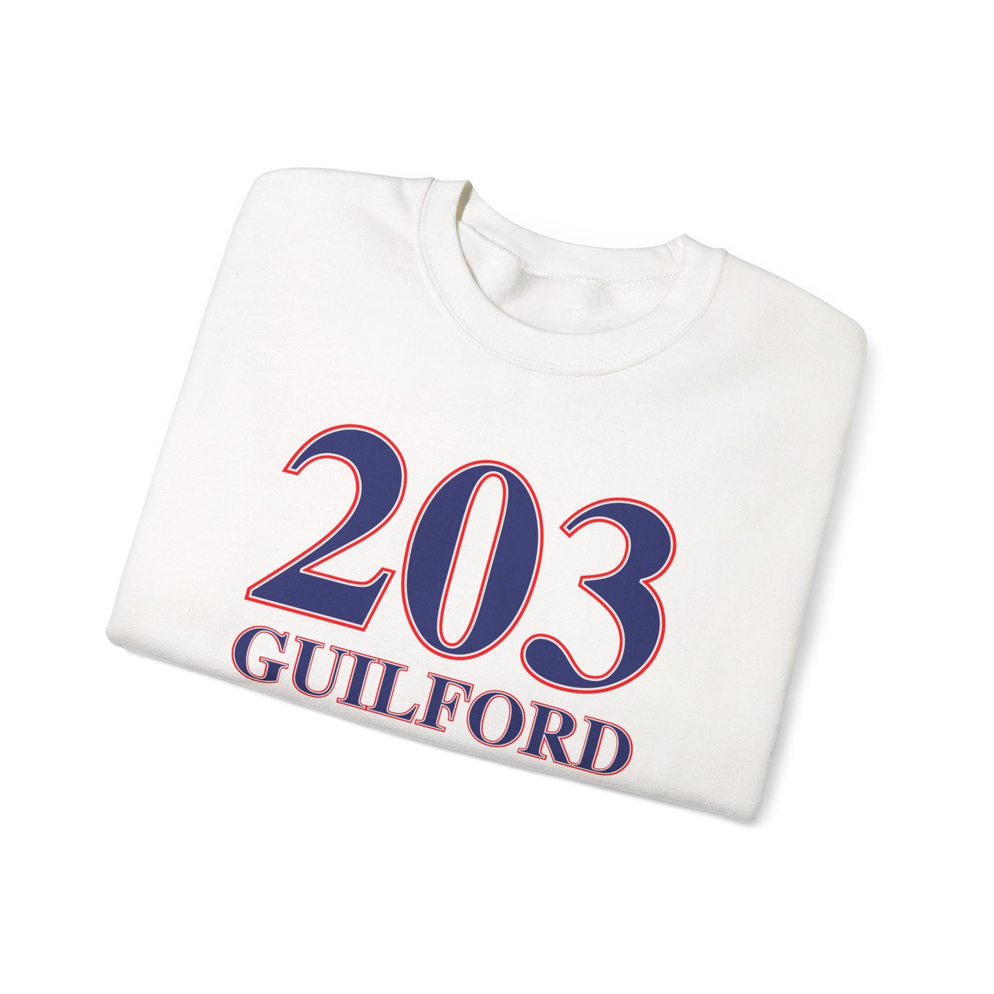 203 Guilford Red White & Blue Unisex Heavy Blend™ Crewneck Sweatshirt