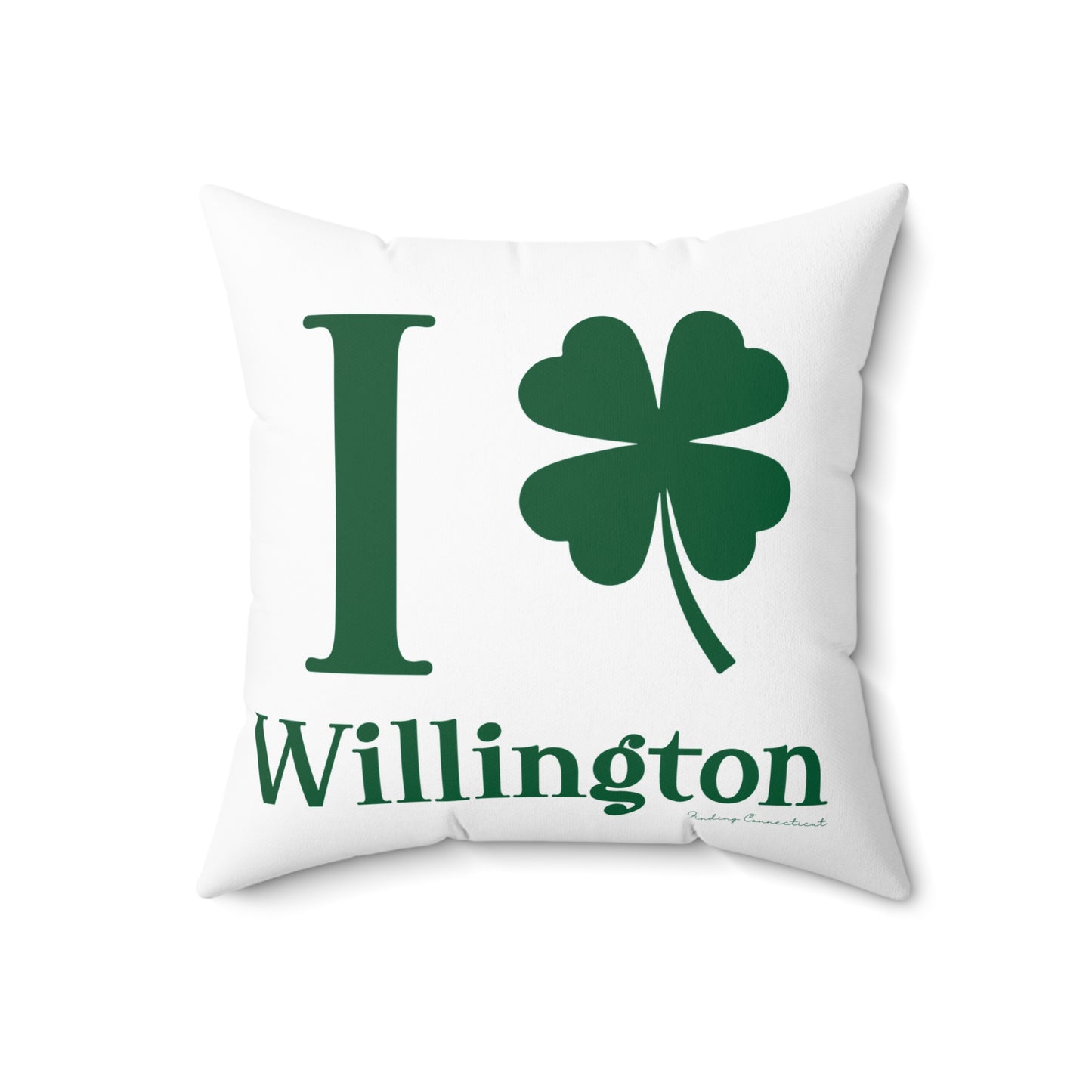 I Clover Willington Spun Polyester Square Pillow
