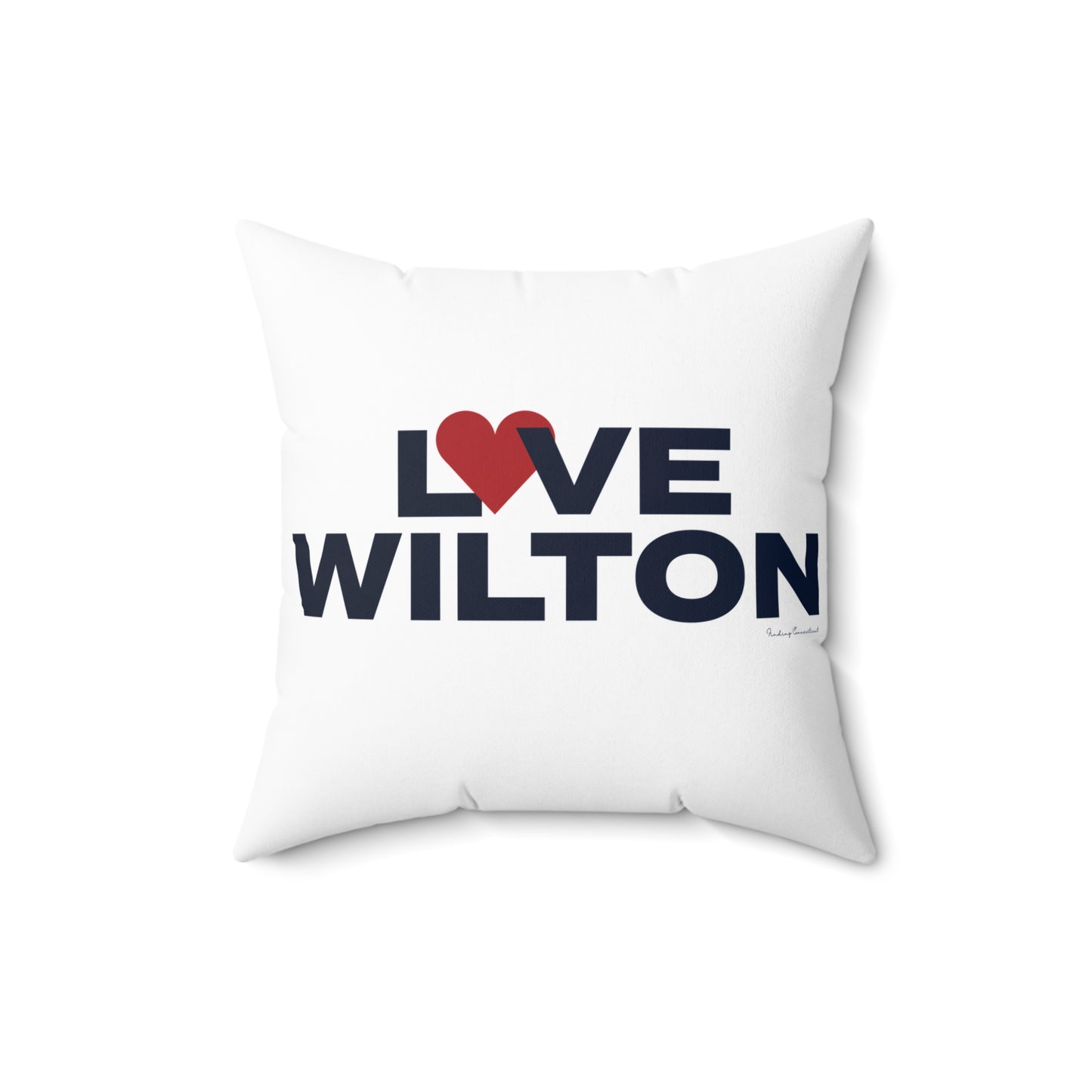 Love Wilton Spun Polyester Square Pillow