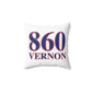 860 Vernon Red, White & Blue  Spun Polyester Square Pillow