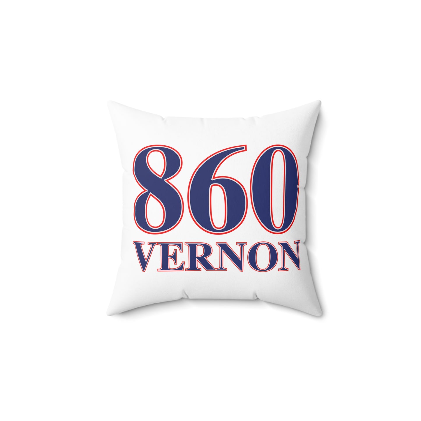 860 Vernon Red, White & Blue  Spun Polyester Square Pillow