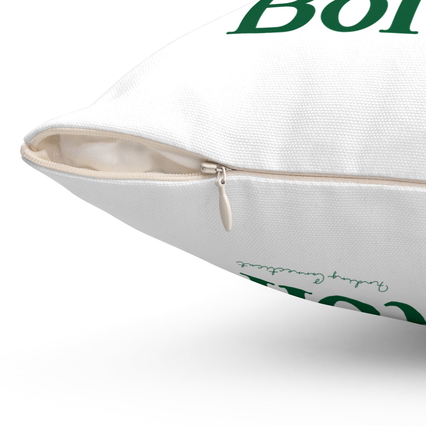 I Clover Bolton Spun Polyester Square Pillow