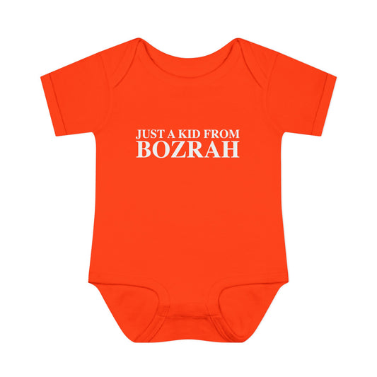 Just a kid from Bozrah Infant Baby Rib Bodysuit