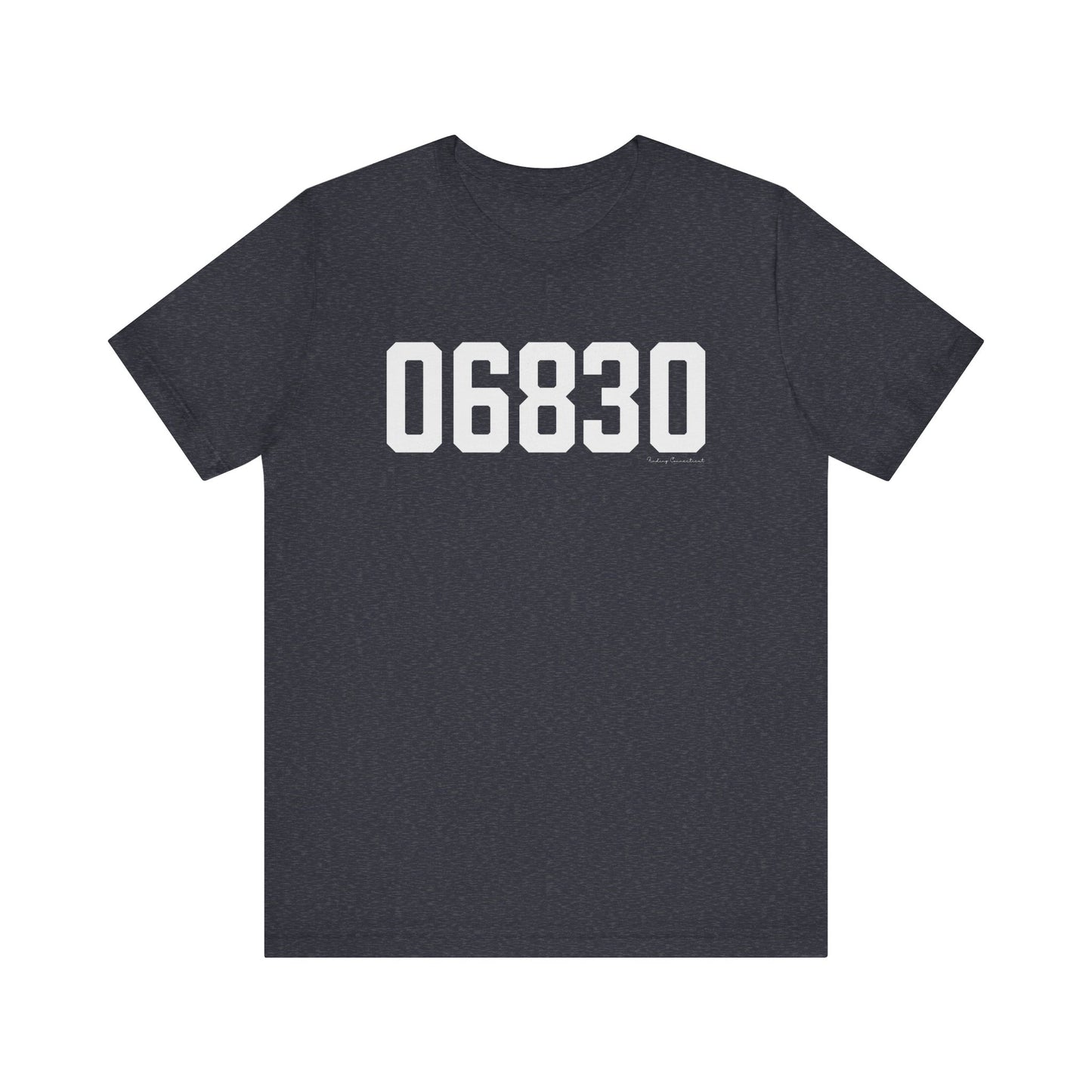 06830 - Greenwich CT Zip Code Unisex Jersey Short Sleeve T-Shirt