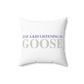 Just a kid listening to Goose - Grey & Purple Polyester Square Pillow
