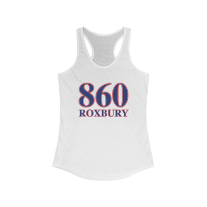 860 Roxbury Red White & Blue Women's Ideal Racerback Tank Top