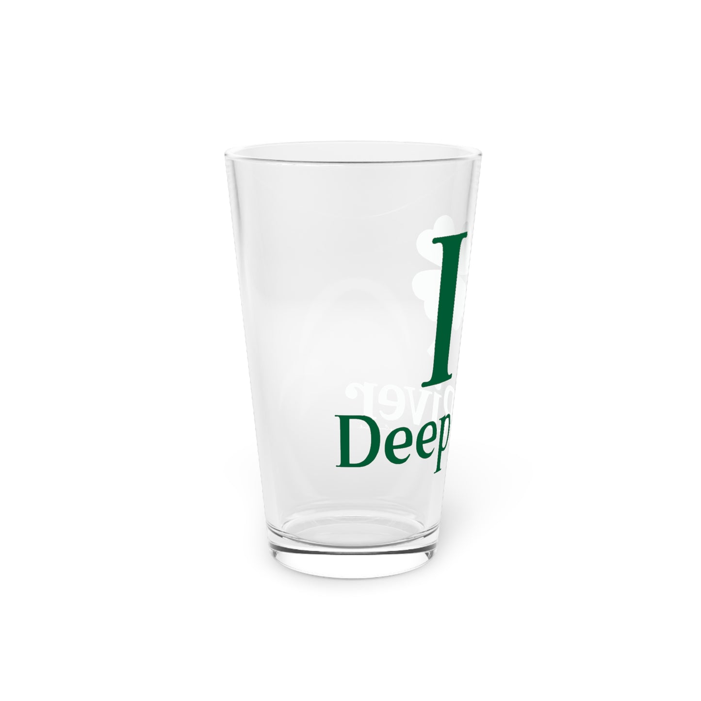 I Clover Deep River Pint Glass, 16oz