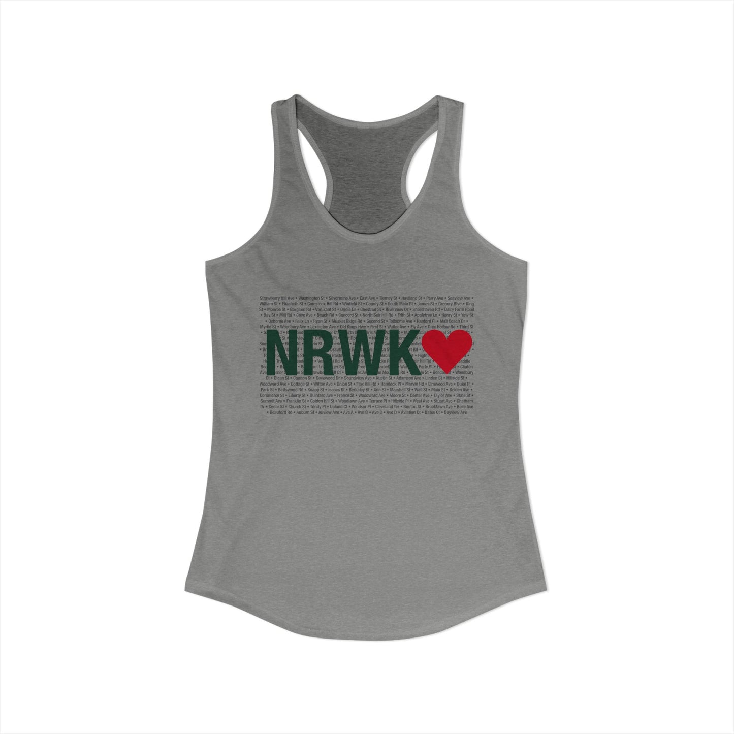Norwalk Love Women's Ideal Racerback Tank Top